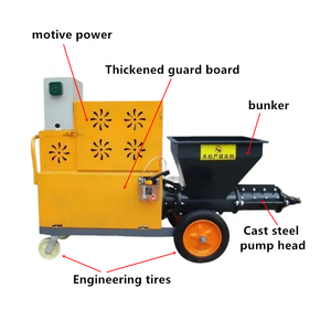 ماكينة رش الأسمنت الجديدة الأوتوماتيكية بالكامل لتجصيص الملاط الإسمنتي ، ماكينة أوتوماتيكية بالكامل لتجصيص الجدران الكهربائية - Product Image 2