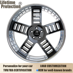 Cerchi Forgiati Rucci CINQUE in 2 Pezzi, 18-26 Pollici, 5x112 5x120.65 5x114.3 per Cutlass Supreme, Chevrolet Monte Carlo SS, GM A-Body - Product Image 1