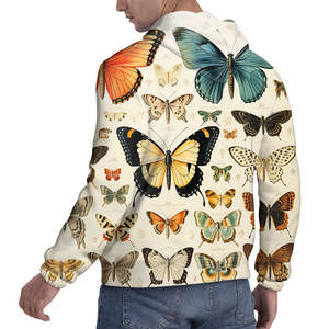 Sudadera con capucha para hombre con imagen personalizada, estilo con cremallera y características antiarrugas y anticontracción, patrón sólido de retazos, tallas XL 6XL - Product Image 4