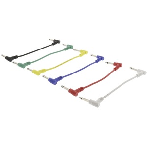 Cable de Audio Mono de 6.35mm Macho, 15cm, 6 Piezas, Varios Colores - Product Image 2