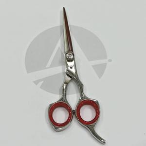 Tijeras de barbero J2 de acero inoxidable, con soporte de dedo fijo y tornillo ajustable, precio barato, venta al por mayor - Product Image 2