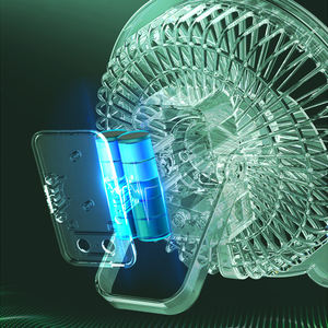 Nuevo Ventilador Mini Recargable para Exteriores 2025, Nuevo Diseño, Lindo Ventilador USB Portátil con Luz LED de Plástico, en Inglés, para el Verano - Product Image 3