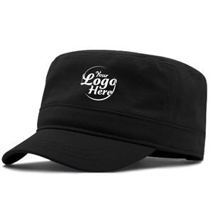 Unisex Custom Cadet <b>Cap</b> Basic Everyday Sporty Style Breathable <b>Flat</b> Top Baseball <b>Cap</b> Adjustable for <b>Men</b> and Women - Product Image 1