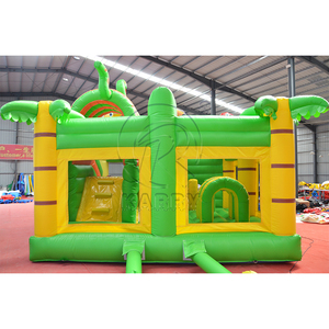 Château gonflable commercial avec toboggan, thème jungle, château gonflable extérieur, château gonflable animalier safari pour enfants - Product Image 4