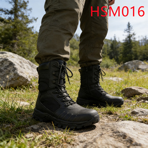LXG, Stivali Tattici da Combattimento in Materiale Resistente per Escursionismo in Montagna, Colore Sabbia/Nero, Stabilizzazione del Tallone per Marcia Rapida, Modello HSM027 - Product Image 5