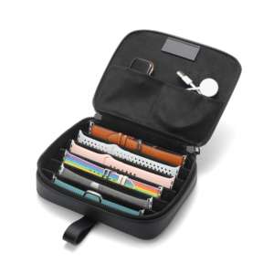 DESSA PU cuir montre <span class=keywords><strong>bracelet</strong></span> bande porte-poche de <span class=keywords><strong>rangement</strong></span> étui de voyage bandes organisateur pour montre <span class=keywords><strong>Apple</strong></span> - Product Image 1