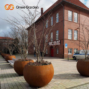 Jardinera Exterior Minimalista de Acero Corten Cuadrada Grande Resistente a la Corrosión - Product Image 5