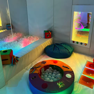 Équipement de salle sensorielle, panneau lumineux mural carré, tunnel d'infini à changement de couleur 3D, lampe miroir pour le <span class=keywords><strong>traitement</strong></span> de l'autisme - Product Image 3