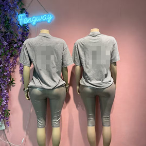 2026 New Women Vintage Printed Short Sleeve Loose Fit <strong>Top</strong> +<strong>See</strong> <strong>Through</strong> Sexy Pants Women Fashion 2 Piece Set - Product Image 2