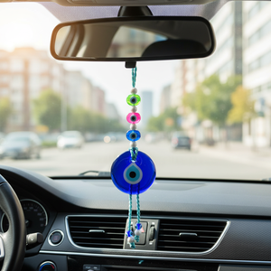 Ornement de voiture de mauvais œil de 9x35 CM Ornement de tableau de calendrier élégant pour décor de véhicule - Product Image 3