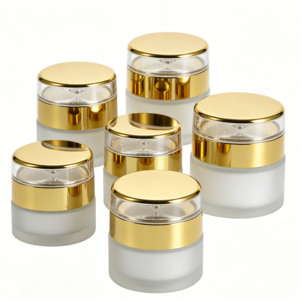 <span class=keywords><strong>Prix</strong></span> direct usine : Pots en verre de 20 ml, 30 ml, 50 ml avec bouchons dorés pour crèmes de soin et crèmes pour les yeux en flacons sous vide - Product Image 6