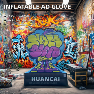 充气标志墙定制充气模型品牌促销活动充气广告牌带发光二极管灯 - Product Image 4