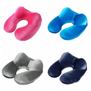 U-Shape Travel Pillow for Airplane Inflatable Neck Pillow Travel Accessories Comfortable Pillow for Sleep <b>Home</b> <b>Textile</b> Dropship - Product Image 3