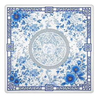 Tapis de Mahjong Moderne de Luxe Antidérapant en Caoutchouc à Motifs Floraux pour Jeux de Cartes et de Tuiles, Couverture de Table Anti-Bruit, Couleurs Pastel pour le Divertissement