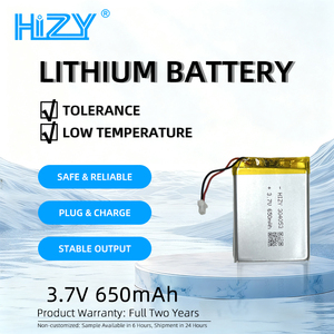 HIZY Özel HIZY-304053-3.7V-650mAh 650mAh 3.7V Lipo Pil Paketi Yüksek Deşarj Oranı 500 Döngü Elektronik Oyuncaklar RC için - Product Image 5
