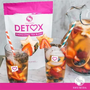 Hete Verkopende Vetverbrandende Theeproducten Private Label Detox Afslankthee Detox Gewichtsverlies Thee