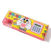 Étui à crayons multifonctionnel imperméable de grande capacité, mignon pour filles, boîte à stylos magnétique, rangement de fournitures scolaires pour enfants