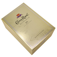 Caja de Regalo Magnética Dorada de Alta Gama Personalizada para Cerveza, Tequila, Vodka, Champán, Vino, Whisky, Brandy, para Empaque de Whisky