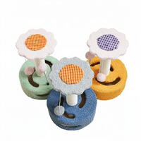 Kinghon Wholesale Shengze Brand MH36-CL Arbre à chat d'intérieur compact en bois écologique, design tournesol, griffoir pour chat en carton, toutes versions