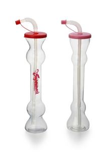 Hot Sale 15 OZ <b>Plastic</b> Yard Glass 500 ML Party Slush <b>Cup</b> With Straw and Cover Made In Vietnam - Product Image 4