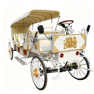 Carruaje de Lujo Eléctrico y de Caballos, Estilo Victoriano Real, para Turismo y Atracciones Ecuestres - Product Image 1