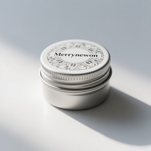 Eco-Friendly 15ml Empty Lip Balm Jars Aluminum Tin Container for Lipstick Blush Cosmetic Recycled Materials Customizable Colors - Product Image 1