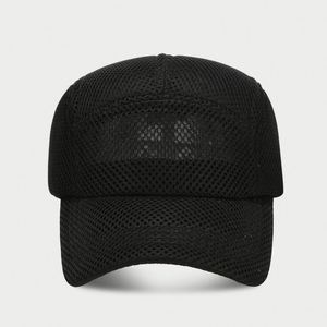 Stylish and Simple Patch MESH Breathable Baseball Cap Summer Outdoor Shopping Sun <b>Hat</b> 5 Panels Sports Cap - Product Image 6