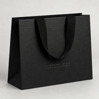Sacs shopping en papier de luxe avec logo personnalisé, emballage cadeau pour boutique de chaussures, magasin de vêtements, petite entreprise