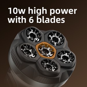 Magnetic 6D <b>Head</b> Shavers Bald Men Replacement Floating Smooth Scalp <b>Razor</b> Waterproof Wet/Dry Shaving Machine RV Body - Product Image 5