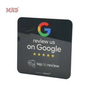 Piastra in Acrilico Personalizzata NFC per <span class=keywords><strong>Recensioni</strong></span> Google e Social Media, Menu e Mappa in Acrilico NFC per Ristoranti - Product Image 1
