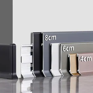 High Quality Wholesale Buy Corner Connector Ceramic Aluminium Skirting Board Baseboard for Wall