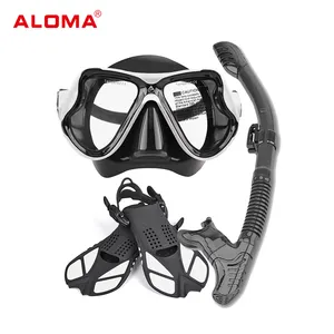 Aloma Hot Snorkel Set With Fins Diving Mask Snorkel And Fins Set Snorkeling Equipment