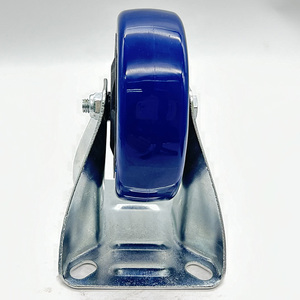 VIMA Großhandels preis 4 Zoll Nachlauf rad Feste Rolle <span class=keywords><strong>PVC</strong></span> und PP Hoch leistungs last kapazität 100kg Industrie rolle für Wagen - Product Image 3