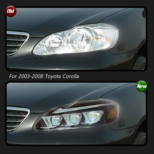 ชุดแปลงไฟหน้า LED สำหรับรถยนต์โตโยต้า โคโรลล่า ปี 2003-2008 พร้อมเลนส์เลเซอร์ และไฟเดย์ไลท์ - Product Image 4