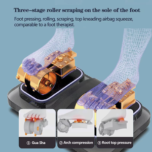 Ghế túi khí sang trọng 4D tin nhắn không trọng lực ai điều khiển giọng nói SL theo dõi ghế massage kép sang trọng toàn thân - Product Image 5