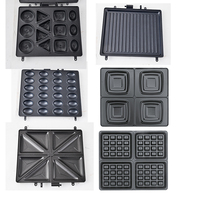 Aifa Appareil détachable pour omelettes, mini-beignets, cupcakes, sandwichs grillés au micro-ondes et gaufres en forme de cœur pour le petit-déjeuner
