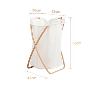 Giỏ Đựng Đồ Giặt Bằng Tre Khung <span class=keywords><strong>X</strong></span> Gấp Gọn Tiện Dụng Cho Không Gian Nhỏ - Product Image 6