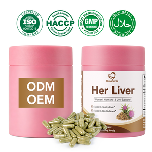 Chinaherbs HALAL BRC CGMP <b>Liver</b> Support <b>Supplement</b> Women Glutathione Milk Thistle Glutathione Skin Radiance Detox Vegan Capsule - Product Image 1