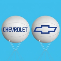 Ballon publicitaire gonflable jaune GM06, impression UV personnalisée, étanche, fourni directement par le fabricant