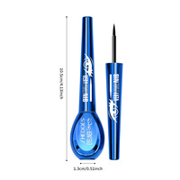 Eyeliner liquide noir imperméable et résistant à la transpiration, soyeux et non tachant, à séchage rapide, pour un look noir intense et durable