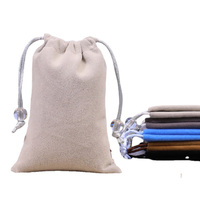 Kantong Beludru Tali Serut Tas Penyimpanan Headphone Anti Debu Tas Penyimpanan Perhiasan Anti Debu