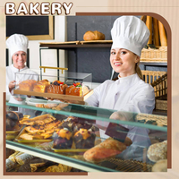 Support à gâteau rectangulaire en bois avec couvercle en acrylique, base en bambou pour pâtisserie, desserts et présentation de gâteaux