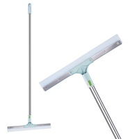 Balai Magique D'Intérieur à Long Manche, Raclette de Fenêtre et Grattoir de Sol pour le Nettoyage du Verre et des Surfaces