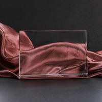 Brillant k9 plaque de cristal vide artisanat cadeau de retraite personnalisé 3d laser cristal photo plaque trophée vierge pour les récompenses des employés