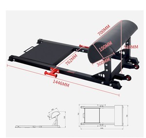 Ticari spor Fitness ekipmanı kalça itme makinesi kalça Up eğitmen makinesi ganimet popo eğitim - Product Image 4