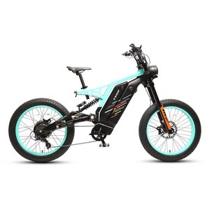 Bicicleta Eléctrica Todoterreno de 52V 1200W con Doble Potencia, Alta Velocidad, Neumáticos Anchos, 9 Velocidades y Amortiguador Trasero - Product Image 2