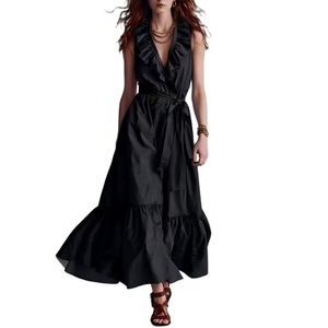 <span class=keywords><strong>Vestido</strong></span> Elegante de Verano 2026 para Mujer, Estilo Europeo Americano, Color Sólido, Sin Mangas, Cuello en V, <span class=keywords><strong>con</strong></span> <span class=keywords><strong>Encaje</strong></span> - Product Image 3