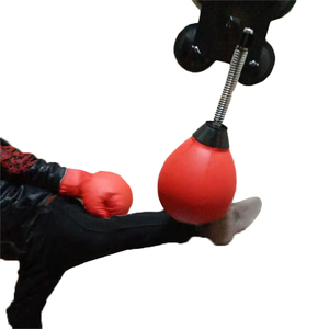 Boxen Speed <span class=keywords><strong>Ball</strong></span> Leder <span class=keywords><strong>MMA</strong></span> Muay Thai Training Stanzen Dodge Striking Bag Kit Hanging Swivel Workout - Product Image 2
