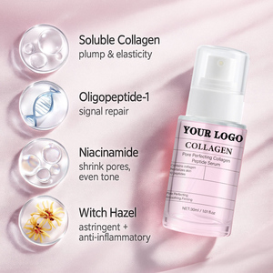 Suero Facial de Colágeno y Péptidos para Perfeccionar los Poros, PDRN Antienvejecimiento, Rellenador, con Niacinamida Rosa para un Brillo Instantáneo, el Más Vendido - Product Image 3