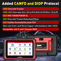 Outil de diagnostic automobile LAUNCH X431 PRO ELITE, scanner OBD OBD2, tous les systèmes, CAN FD/DOIP, test actif, 31 réinitialisations, codage ECU